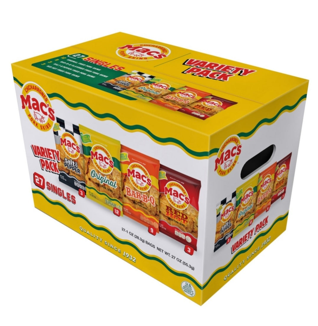 Mac's Variety Pack Pork Rinds BMD Mobile Grocery