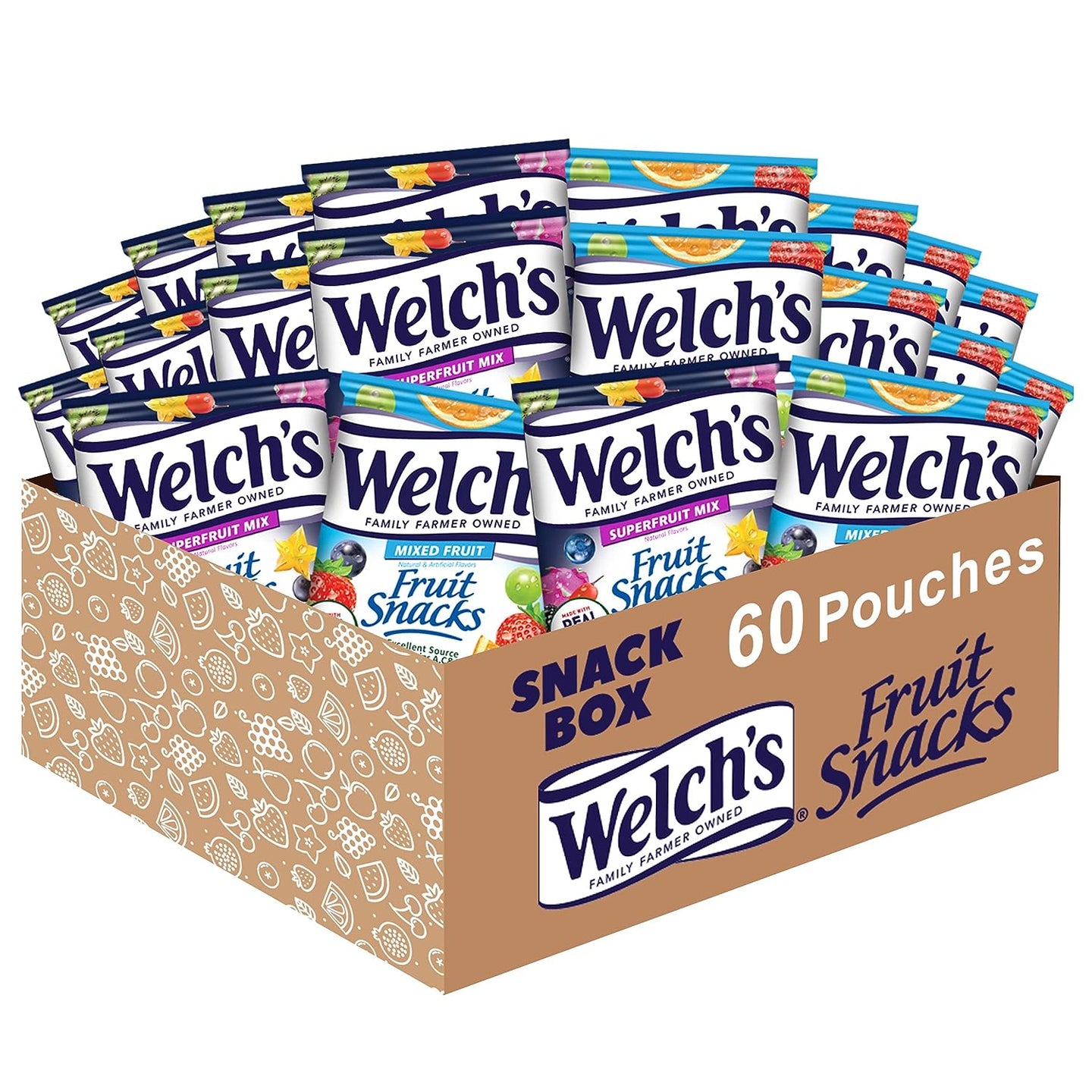 Welch's Variety Fruit Snacks 60 CT