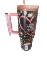 Load image into Gallery viewer, Buc-ee&#39;s Glow In The Dark Valentine 2025 Tumbler 40oz