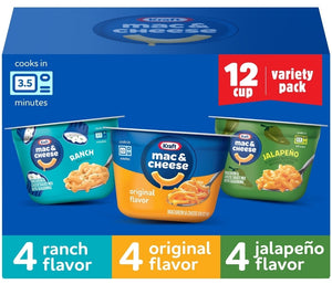 Kraft Mac & Cheese Microwavable Cups, Variety Pack