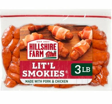 Hillshire Farm Lit'l Smokies Smoked Sausage, 3 lbs