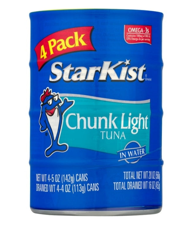 Starkist Chunk Light in Water 4pk
