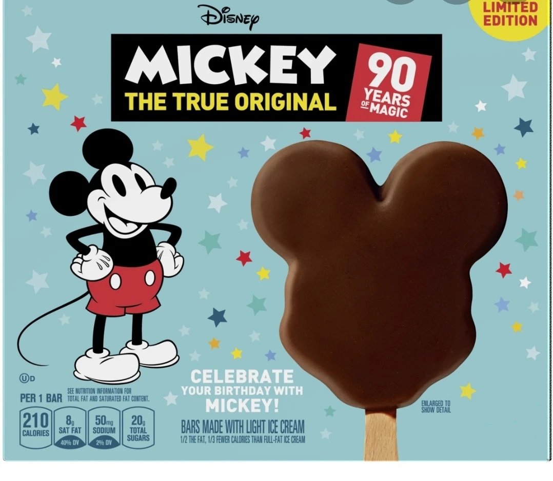 Mickey Mouse Ice Cream Bars